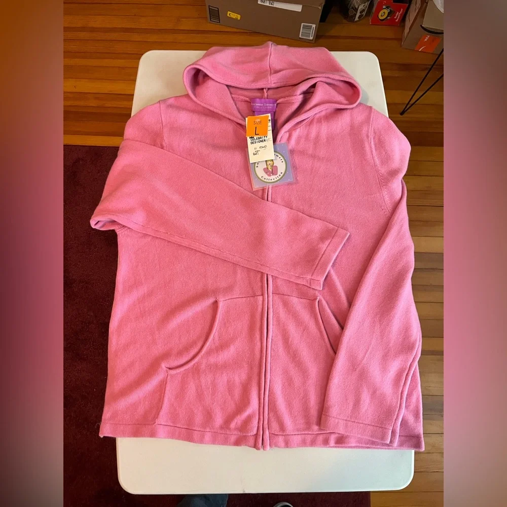 Suzanne Somers Pink Knit Leisure Wear - Picture 3 of 16